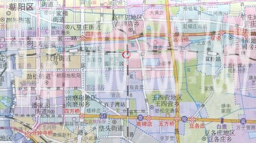 北京市朝阳区的行政区划地图 北京市朝阳区的行政区划地图
